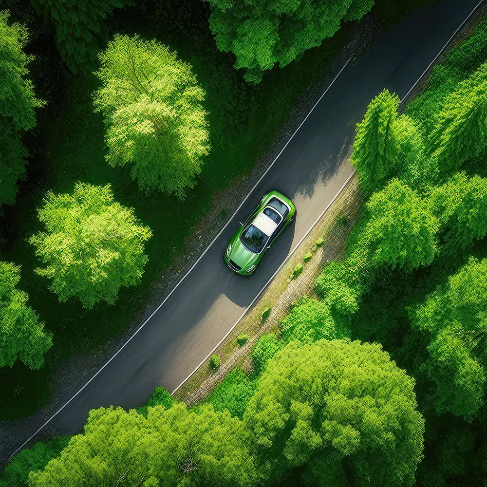 Flotte auto verte