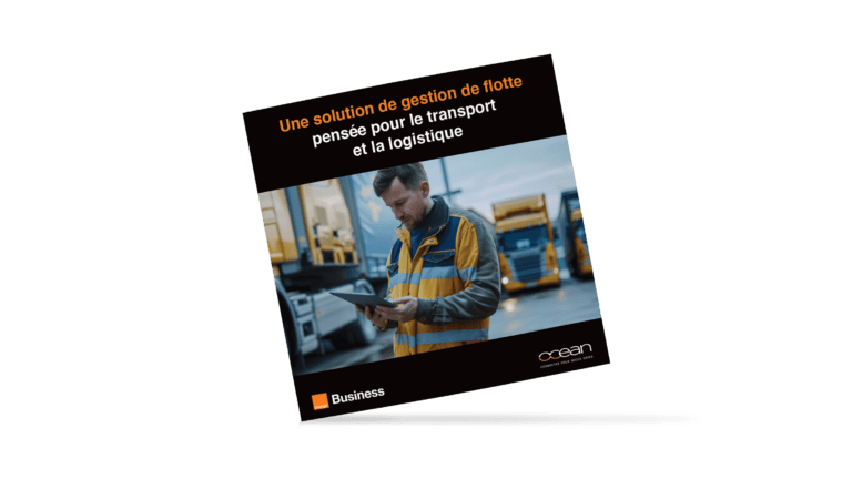 Plaquette Océan présentant une solution de gestion de flotte pour le transport et la logistique.